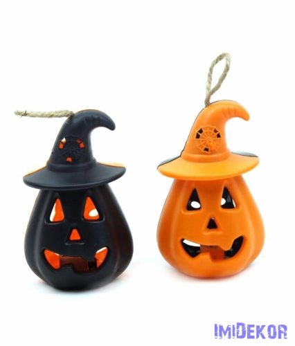 LED Halloween tökfej 11cm