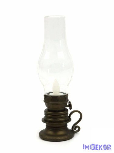 LED olajlámpás 18,5cm - Bronz