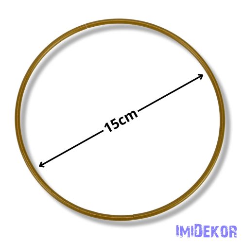 Fém karika 15 cm - Arany