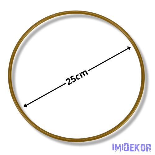 Fém karika 25 cm - Arany