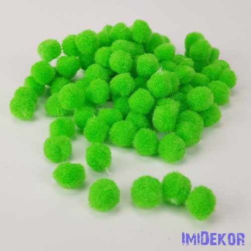 Zsenília pompon 1,5 cm 100db/cs - Zöld