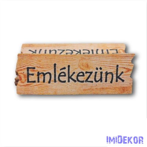 Mini barna hasáb 2x5,5cm - Emlékezünk