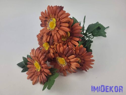 Gerbera 7 ágú csokor 42 cm - Rozsda