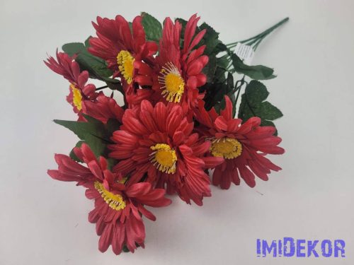 Gerbera 7 ágú csokor 42 cm - Bordó