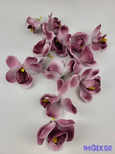 Orchidea polifoam fej 10 cm - Mályva