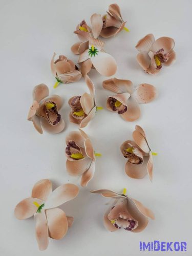 Orchidea polifoam fej 10 cm - Púder Átmenetes