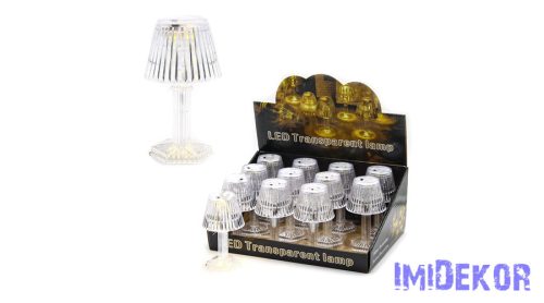 LED álló lámpás melegfényű 6,2x11,6cm - Csíkos