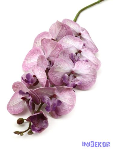 Orchidea szálas művirág ág 96 cm - Lila