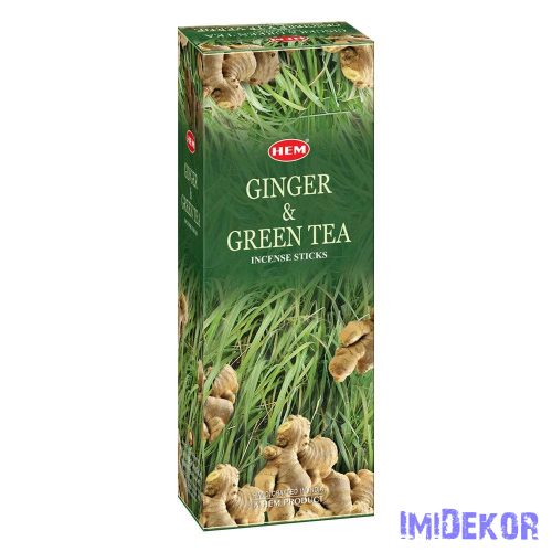 HEM Gyömbér Zöld Tea / Ginger&Green Tea füstölő hexa indiai 20 db