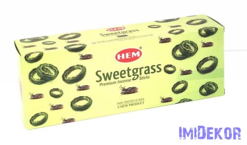 HEM füstölő hexa indiai 20 db - Sweetgrass / Édesgyökér