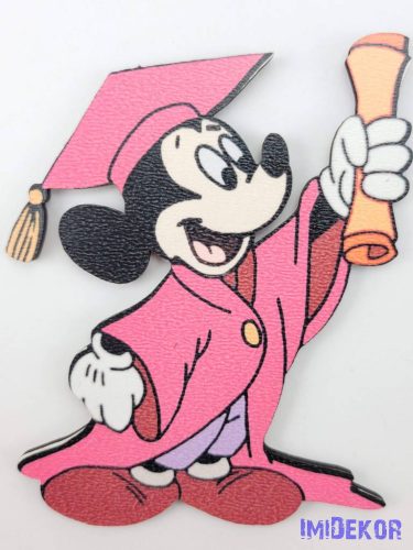 Mickey talárban és kalapban tábla - Pink