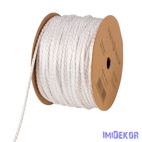 Dekor zsinór 2mm x 25m - Fényes Fehér