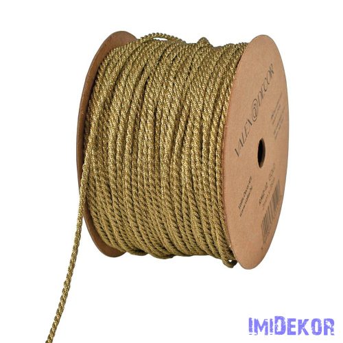 Dekor zsinór 2mm x 25m - Metál Arany