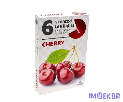 Illatos teamécses 6db/csomag - Cherry